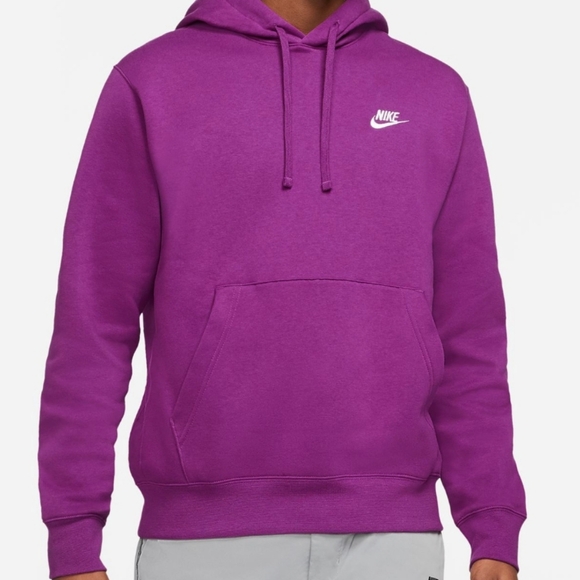 Nike Women's Club Fleece Pullover Hoodie - purple - Picture 6 of 14